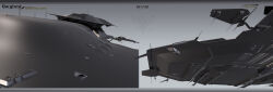  3d absurdres attack_ship_(eve_online) barghest_(eve_online) battleship_(eve_online) caldari_state_(eve_online) close-up commentary copyright_logo copyright_name dated_commentary emblem english_text eve_online glint grey_background grey_theme highres kaspercohen_(kasper_hansen) logo maya_(medium) military_vehicle mordu's_legion_command_(eve_online) multiple_views no_humans photoshop_(medium) radio_antenna realistic science_fiction spacecraft tackler_(eve_online) vehicle_focus vehicle_name 