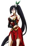  blazblue cleavage litchi_faye_ling glasses vector 