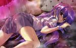  iriya_kana iriya_no_sora_ufo_no_natsu komatsu_e-ji komatsu_eiji purple_hair rain school_uniform seifuku wallpaper wet wet_clothes 