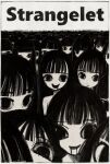  6+girls :d bangs blunt_bangs choker clone closed_mouth crowd greyscale highres looking_at_viewer monochrome multiple_girls narue original smile white_choker wide-eyed 