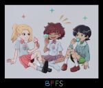  3girls amphibia anne_boonchuy commentary happy highres hikiomor marcy_wu multiple_girls sasha_waybright smile 