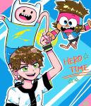  adventure_time ben_10 cartoon_network crossover danishi non-web_source ok_k.o.!_let&#039;s_be_heroes smile 