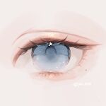  artist_name blue_eyes close-up eye_focus eyelashes highres looking_at_viewer original you_(yo_865) 