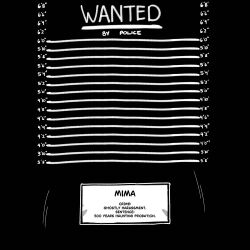  absurdres english_commentary english_text greyscale hayoibu height_mark highres invisible mima_(touhou) monochrome mugshot no_humans template touhou touhou_(pc-98) wanted_poster 