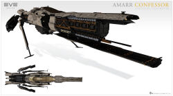  3d absurdres advanced_ship_(eve_online) amarr_empire_(eve_online) attack_ship_(eve_online) commentary company_logo company_name confessor_(eve_online) copyright_logo copyright_name dated destroyer_(eve_online) english_commentary english_text eve_online glowing highres logo maya_(medium) military_vehicle multiple_views no_humans official_art science_fiction shadow simple_background spacecraft tactical_destroyer_(eve_online) tech_3_ship_(eve_online) thrusters vehicle_focus vehicle_name viziam_(eve_online) white_background ymir_jonsson 