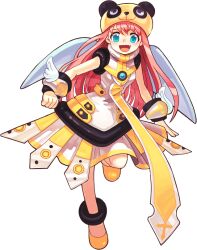  1girl animal_ear_headwear animal_ears anklet aqua_eyes aqua_gemstone arms_at_sides artist_request asgard bracelet breasts cross facing_viewer fake_animal_ears fang fantasy flats full_body gem hair_between_eyes hat jewelry latin_cross leg_up long_hair long_shirt looking_at_viewer medium_breasts miniskirt nexon official_art open_mouth panda_ears panda_hat pink_hair second-party_source shirt shoes simple_background skirt sleeveless sleeveless_shirt solo straight_hair tongue transparent_background turtleneck very_long_hair white_shirt white_skirt white_wings wings yellow_hat yellow_shoes 