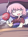  1girl animal_ears bird_ears bird_wings fried_rice0614 hand_fan highres holding holding_fan japanese_clothes mystia_lorelei okamisty one-hour_drawing_challenge paper_fan pink_eyes pink_hair short_hair short_sleeves solo touhou uchiwa white_wings wings 