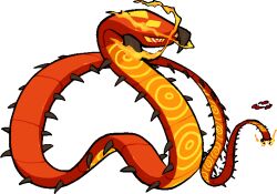  animal_focus bug centiskorch commentary_request dynamax fire full_body gigantamax gigantamax_centiskorch kawaanago no_humans pokemon pokemon_(creature) pokemon_focus red_clouds solo transparent_background 