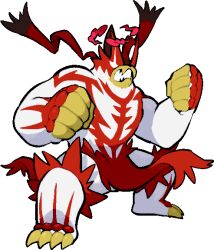  black_teeth clenched_hands colored_teeth commentary_request dynamax empty_eyes full_body gigantamax gigantamax_urshifu_(single) kawaanago open_mouth pokemon pokemon_(creature) pokemon_focus red_clouds solo standing transparent_background urshifu urshifu_(single) 