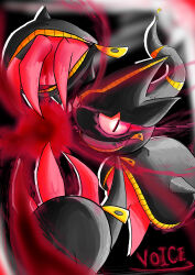  absurdres banette bis814 claws commentary_request energy_ball highres mega_banette mega_pokemon open_mouth pokemon pokemon_(creature) pokemon_focus slit_pupils solo zipper 