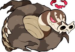  animal_focus closed_mouth commentary_request dynamax full_body gigantamax gigantamax_sandaconda kawaanago no_humans nostrils pokemon pokemon_(creature) pokemon_focus red_clouds sandaconda solo transparent_background 