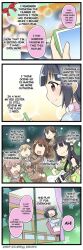4koma 6+girls bang_dream! bass_guitar bunk_bed comic english_text faceless faceless_female hair_bow hanasakigawa_school_uniform hanazono_tae holding holding_instrument ichigaya_arisa official_art pink_bow short_hair siblings sisters speech_bubble sweatdrop toyama_kasumi translated ushigome_rimi ushigome_yuri window winter_uniform yamabuki_saaya
