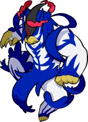  closed_mouth commentary_request dynamax empty_eyes full_body gigantamax gigantamax_urshifu_(rapid) glowing glowing_eyes kawaanago pokemon pokemon_(creature) pokemon_focus red_clouds solo transparent_background urshifu urshifu_(rapid) 