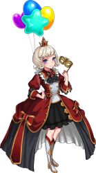  1girl aristocratic_clothes armored_boots artist_request ascot balloon black_ascot black_skirt boots bow bracelet brooch buttons closed_mouth coat coat_dress collar crown curled_ends double-breasted dress dress_bow eirawen_(mabinogi) eye_mask fashion frilled_collar frills full_body gem gold_bracelet gold_buttons gold_crown gold_mask grey_skirt heart_balloon holding holding_balloon holding_mask hoop_skirt jewelry juliet_sleeves knee_boots long_sleeves looking_at_viewer mabinogi mask masquerade_mask medium_skirt mini_crown nexon official_alternate_costume official_art open_clothes open_coat pleated_skirt puffy_sleeves red_bow red_coat red_dress red_gemstone red_sleeves second-party_source shirt short_hair showgirl_skirt silver_boots simple_background skirt sleeve_cuffs smile solo speech_bubble standing star_balloon thought_bubble three-quarter_sleeves transparent_background two-sided_fabric two-sided_skirt unworn_mask victorian violet_eyes white_shirt yellow_trim 