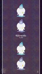  alternate_color blue_fire candle closed_mouth fire green_eyes highres litwick looking_at_viewer meme_(sleepsheep) no_humans pokemon pokemon_(creature) pokemon_focus purple_fire shiny_pokemon smile yellow_eyes 