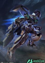  axe card_(medium) commentary_request copyright_logo copyright_name copyright_notice gundam gundam_arsenal_base gundam_gusion_rebake gundam_tekketsu_no_orphans holding holding_axe logo mecha mecha_focus mobile_suit no_humans official_art robot science_fiction tei-o v-fin 