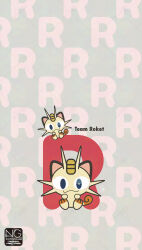  :3 animal_focus cat closed_mouth coin gold highres koban_(gold) meme_(sleepsheep) meowth pokemon pokemon_(anime) pokemon_(classic_anime) pokemon_(creature) pokemon_focus tail team_rocket whiskers 