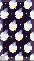  candle closed_mouth fire highres litwick looking_at_viewer meme_(sleepsheep) no_humans pokemon pokemon_(creature) pokemon_focus purple_fire smile yellow_eyes 