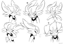  1girl :o ? ^_^ anger_vein angry animal_ears animal_hands animal_nose arms_at_sides artist_name bags_under_eyes blush buck_teeth cinderace closed_eyes closed_mouth commentary confused constricted_pupils cropped_torso ears_down english_commentary flat_chest from_side furry furry_female greyscale half-closed_eyes hand_to_own_mouth hand_up happy heart highres j.jama jitome lineart looking_afar looking_at_viewer monochrome multiple_views open_mouth pokemon pokemon_(creature) profile rabbit_ears rabbit_girl rabbit_tail short_hair short_tail shouting simple_background smile squiggle sweat tail teeth twitter_username upper_body watermark white_background 