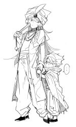  ... 2boys =short_hair age_difference aged_down arabian_clothes bad_id bad_twitter_id bindi bishounen bracelet child commentary_request cookie_run cookie_run:_ovenbreak full_body gem greyscale highres holding_hands humanization inactive_account jewelry lilac_cookie long_hair male_focus monochrome multiple_boys nana_(ebitokanimiso) simple_background sketch sleeping spoken_ellipsis standing turban white_background yogurt_cream_cookie 