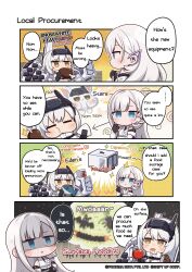  2girls absurdres bare_shoulders bat_(animal) black_gloves blue_eyes boned_meat bug capelet cecil_(nikke) censored cloak closed_mouth commentary dog_tags earpiece eating english_commentary fish food gloves goddess_of_victory:_nikke head-mounted_display highres long_hair meat mechanical_arms millipede mosaic_censoring multiple_girls official_alternate_costume official_alternate_design official_art onigiri rabbit shaded_face shirt snow_white_(heavy_arms)_(nikke) snow_white_(nikke) solo spider torn_capelet torn_cloak torn_clothes totatokeke very_long_hair visor_(armor) visor_lift white_cloak white_hair white_shirt yellow_eyes 