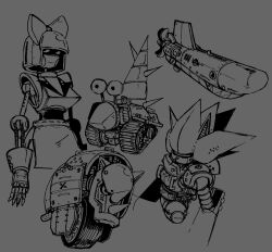  android commentary english_commentary grey_background humanoid_robot mecha_sonic_mkii non-humanoid_robot robot robot_animal simple_background sonic_&amp;_knuckles sonic_(series) sonic_the_hedgehog_(archie_comics) sonic_the_hedgehog_(classic) sonic_the_hedgehog_3 submarinechamomile 