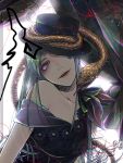  green_hair hat long_hair nai_kitsu smile snake 