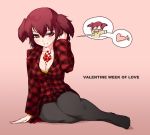  girl heart nekohige redhead short_hair valentine 
