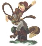  2boys animal diddy_kong donkey_kong_(series) donkey_kong_country fox fox_mccloud furry gloves green_eyes hat lowres monkey nintendo nintendo_ead no_humans rareware smile sora_(company) star_fox super_smash_bros. super_smash_bros_64 super_smash_bros_brawl tagme tail 