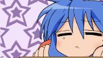   blue_hair closed_eyes izumi_konata lucky_star stars  