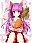  bunny_ears carrot doll mashayuki purple_hair rabbit_ears reisen_udongein_inaba sitting skirt touhou 