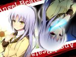  bisonbison blade blazer dual_persona long_hair red_eyes school_uniform silver_hair tachibana_kanade weapon yellow_eyes 