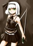  dual_wielding hairband katana konpaku_youmu short_hair silver_hair sinzire solo sword touhou weapon 