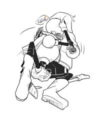  2019 2boys 2d ^^^ armor black_shorts boots brothers cape clothes_grab comic digital_media drawstring duo english_text full_body gloves hollow_eyes hood hood_up hooded_jacket humanoid incest jacket kiss kneeling long_sleeves male male_focus male_only monochrome monster monster_boy multiple_boys notepad open_clothes open_jacket papyrus_(undertale) pencil sans_(undertale) segmented_comic shirt shorts siblings simple_background single_vertical_stripe sitting skeleton socks striped_shorts surprised teeth text turn_around undead undertale utdr_(toby_fox) veah3 vertical-striped_clothes vertical-striped_shorts white_background white_stripes 