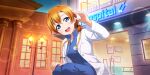 blue_eyes dress kousaka_honoka love_live!_school_idol_festival_all_stars orange_hair short_hair smile