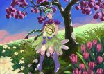 anime anime_coloring blossom chang_pu daisy dislyte esper field flower_field girl lithmariel magic tulip yao_ji