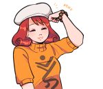  ace_attorney beret closed_eyes hat ini_miney redhead 