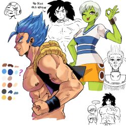  broly_(dragon_ball_super) cheelai colored_skin cosplay dragon_ball dragon_ball_super dragon_ball_super_broly frieza gogeta green_skin metamoran_vest muscular muscular_male nami_(one_piece) nami_(one_piece)_(cosplay) pelt saiyan_armor scar scar_on_cheek scar_on_chest scar_on_face short_hair spiky_hair super_saiyan super_saiyan_blue topless_male wanderjegson whis 