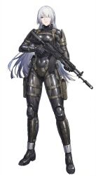 1girl ak-15 ak-15_(girls_frontline) assault_rifle girls_frontline kalashnikov_rifle long_hair trigger_discipline