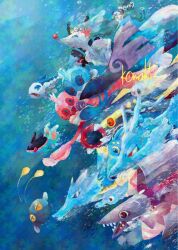  +_+ air_bubble anglerfish antennae blue_eyes blue_sclera bubble chinchou colored_sclera commentary_request eel eelektross fangs finneon fins fish frillish frillish_(female) hair_ornament highres honedge horsea jellyfish kingdra komaki_kom lamprey lumineon manaphy mermaid monster_girl no_humans open_mouth pink_nose pokemon pokemon_(creature) pokemon_focus primarina red_sclera sea_lion seadra seahorse snout starfish_hair_ornament swimming symbol-shaped_pupils tynamo underwater veluza violet_eyes water wishiwashi wishiwashi_(solo) yellow_sclera 