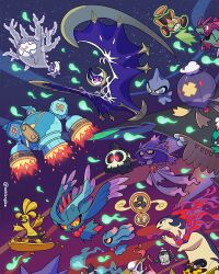  alolan_marowak ashionglee basculegion basculegion_(male) closed_mouth colored_sclera commentary cursola decidueye drifblim duskull english_commentary fire flutter_mane gholdengo golurk green_eyes haunter hisuian_typhlosion hisuian_zorua instagram_username lunala misdreavus mismagius open_mouth pikachu pokemon pokemon_(creature) pokemon_focus poltchageist red_eyes red_sclera rotom rotom_(fan) rotom_(mow) sharp_teeth shuppet smile teeth will-o'-the-wisp_(mythology) yellow_eyes yellow_sclera 