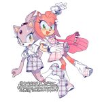  2girls amy_rose animal_ears animal_nose arm_behind_back arm_up artist_name bag bangs blaze_the_cat blush blush_stickers body_fur bow bowtie cat_ears cat_girl clenched_hand collared_shirt dutch_angle english_text flat_chest forehead_jewel full_body furry furry_female gem gloves green_eyes hair_tie happy kneehighs knees_together_feet_apart leg_up leg_warmers looking_at_viewer miniskirt multicolored_hair multiple_girls open_clothes open_mouth open_shirt pink_bow pink_bowtie pink_footwear pink_fur pink_hair pink_skirt plaid plaid_bow plaid_footwear plaid_shorts plaid_skirt pleated_skirt purple_footwear purple_fur purple_hair purple_shorts red_gemstone school_uniform shirt shirt_tucked_in shoes short_hair short_shorts short_sleeves shorts shoulder_bag sidelocks simple_background skirt smile sonic_(series) standing standing_on_one_leg sucho topknot twitter_username two-tone_fur two-tone_hair undershirt unmoving_pattern white_background white_fur white_gloves white_legwear white_shirt wide-eyed 