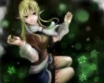 goichi green_eyes large_breasts mizuhashi_parsee pointy_ears touhou 