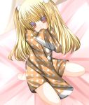  blonde_hair blush highres pajamas solo tabuchisan twin_tail twintails yusa yusa_(angel_beats!) 