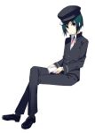  book gakuran green_hair hat male meito_(maze) naoi_ayato open_book pink_eyes school_uniform short_hair 