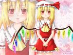  dotera flandre_scarlet hat smile solo touhou wings zoom_layer 