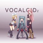  3girls aqua_eyes aqua_hair blonde_hair blue_eyes boots chair cross-laced_footwear detached_sleeves gogatsu_no_renkyuu hair_ribbon hatsune_miku head_tilt headphones kagamine_rin knee_boots lace-up_boots long_hair megurine_luka midriff multiple_girls navel necktie pink_hair ribbon shorts sitting skirt smile thigh_boots thighhighs twintails very_long_hair vocaloid 