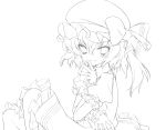  lineart lucie monochrome touhou 
