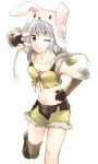  animal_ears animal_hat bunny_ears grey_eyes grey_hair hat k-clover4 rabbit_ears ragnarok_online shizaki_asuka sniper sniper_(ragnarok_online) 