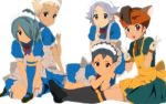  5boys crossdressing endou_mamoru fubuki_shirou gouenji_shuuya inazuma_eleven kazemaru_ichirouta maid shota trap utsunomiya_toramaru 